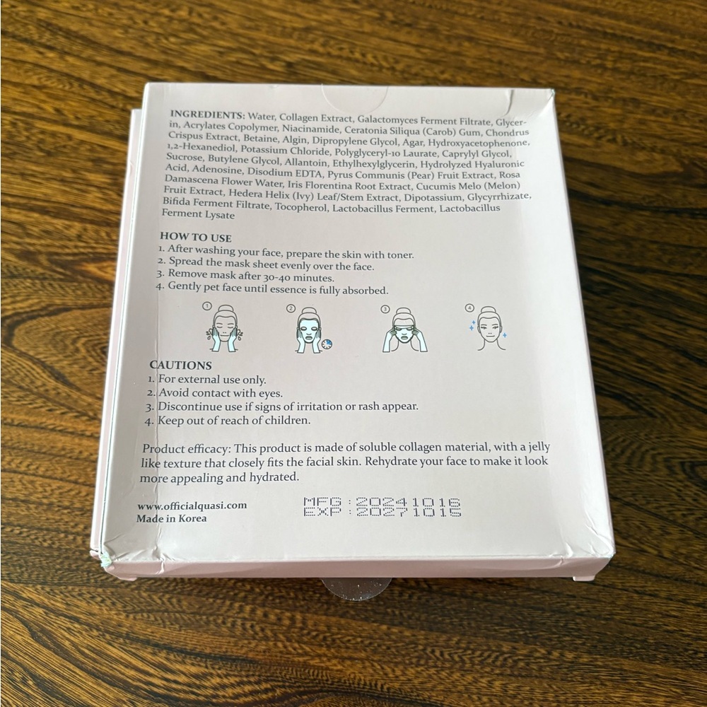 Quasi Bio Collagen Anti-Wrinkle Lifting Mask - Picture 3 of 4